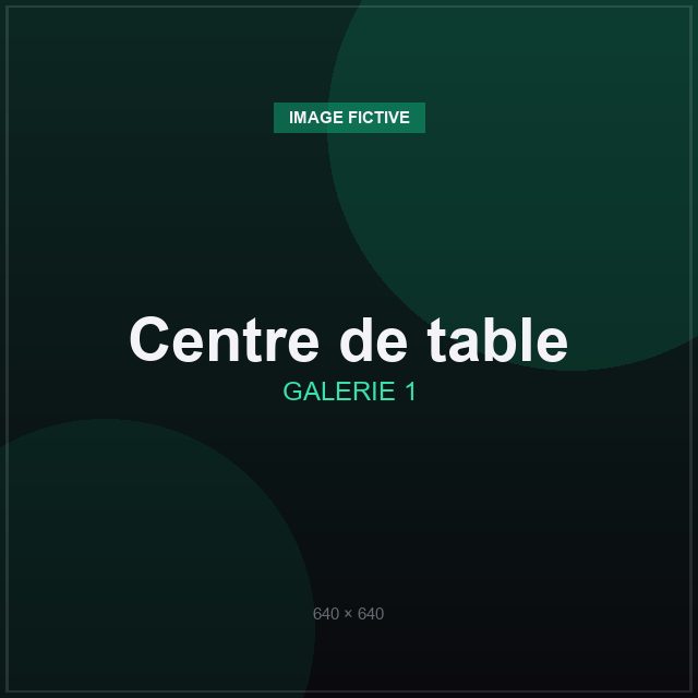 Centre de table personnalisé en impression 3D