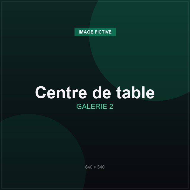 Centre de table personnalisé en impression 3D
