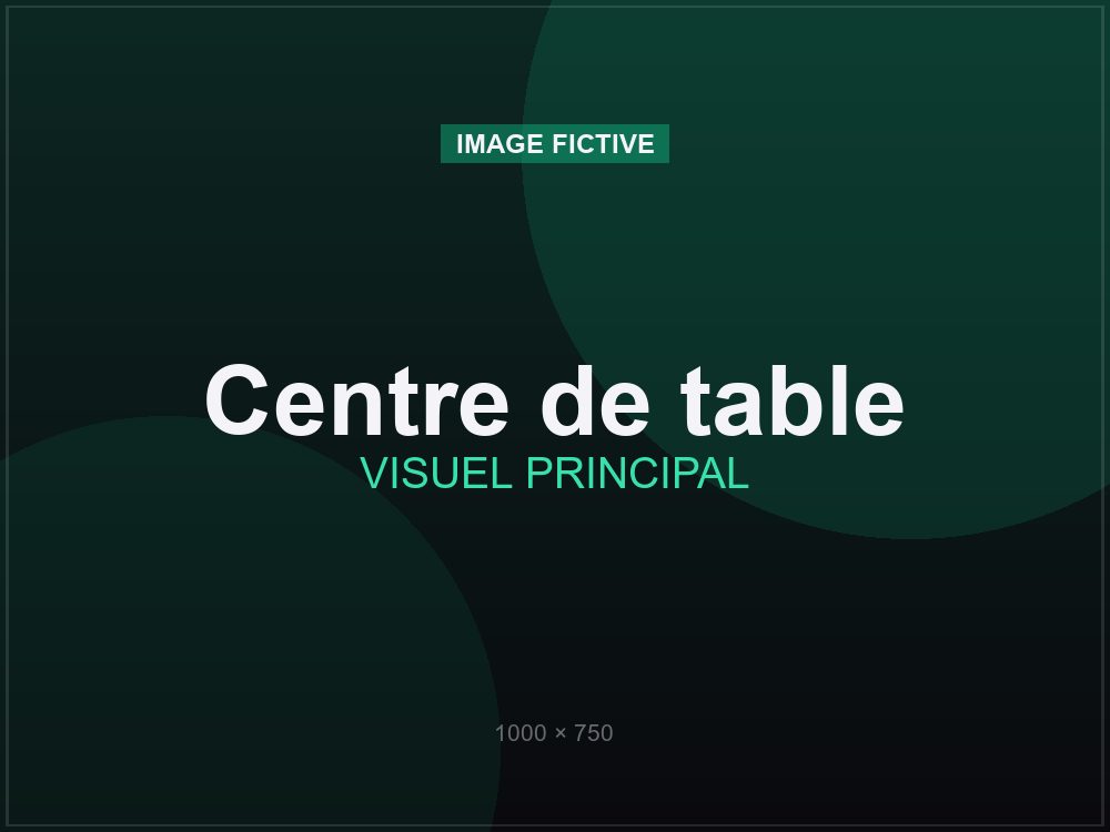 Centre de table personnalisé en impression 3D