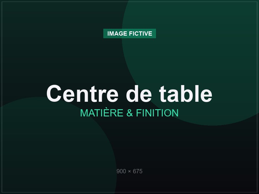 Matière, qualité et livraison