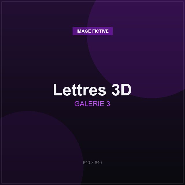 Letras 3D personalizadas