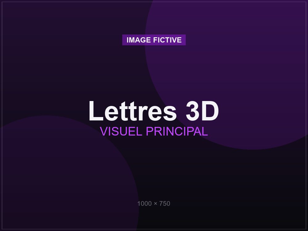 Letras 3D personalizadas