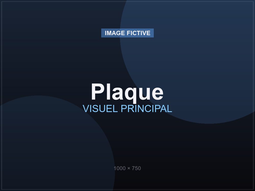 Plaque personnalisée en impression 3D