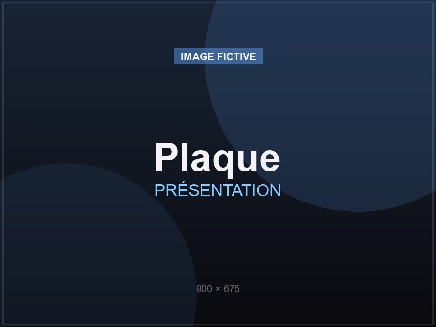 Plaque personnalisée en impression 3D